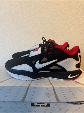 Nike Lebron Prime 93 authentic Black White Red Low-Top Training Sneakers